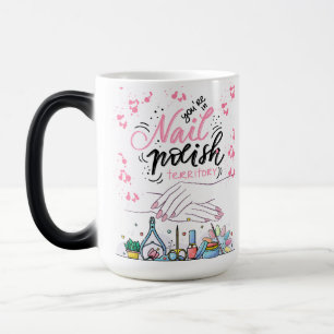 CANECA MÁGICA ESTILO DE COTAÇÃO DE SALÃO DO UNHAS
