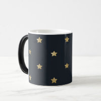 Estrelas Douradas no Preto Meia-Noite