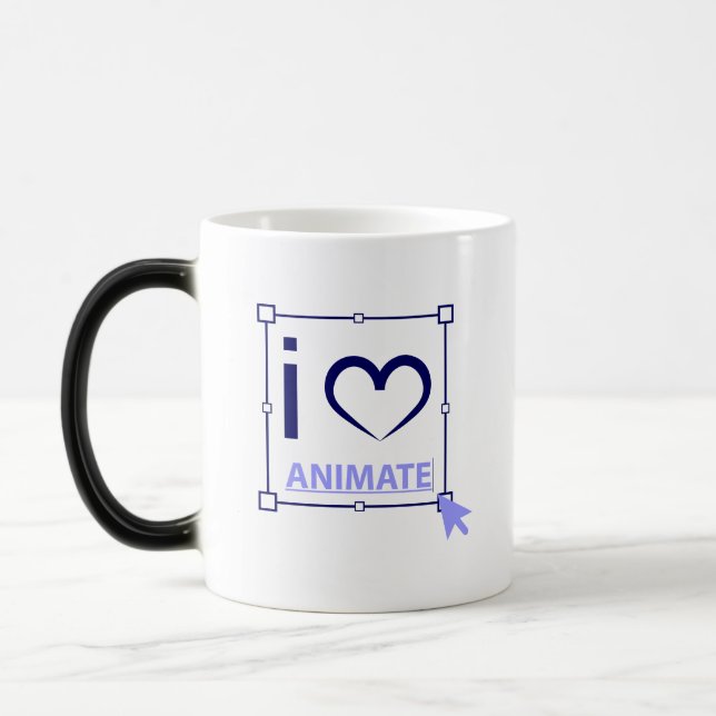 Caneca Mágica Eu Adoro Animação (Esquerda)