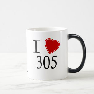 Caneca Mágica Eu amo 305 Miami