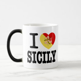 Caneca Mágica Eu Amo A Sicília Novelty Mug