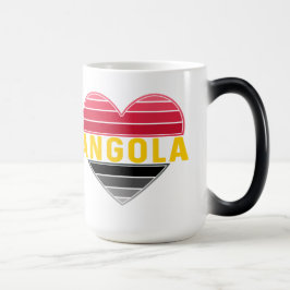 Caneca Mágica Eu Amo Angola, Coração Angolano