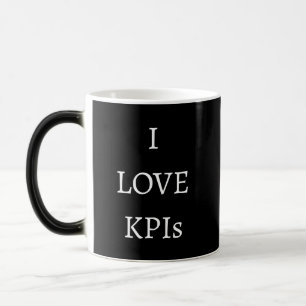 Caneca Mágica Eu Amo KPIs Humor Divertido do Escritório Citação