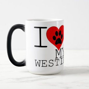 CANECA MÁGICA EU AMO MEU WESTIE