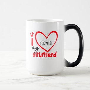Caneca Mágica Eu Amo Minha Namorada Foto De Presente Com Mug De