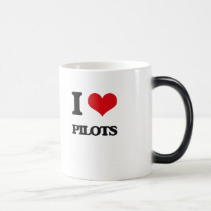 Caneca Mágica Eu amo pilotos