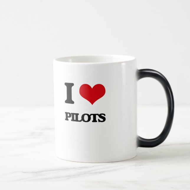 Caneca Mágica Eu amo pilotos (Direita)