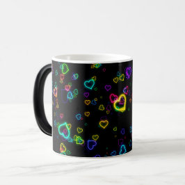 Caneca Mágica Eu amo U - néon feliz