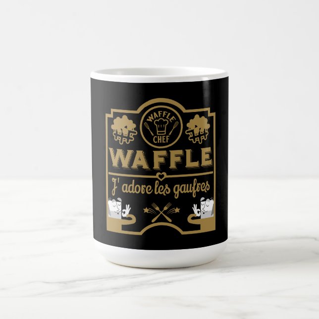 Caneca Mágica Eu amo Waffles (Center)