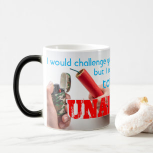 Caneca Mágica Eu o desafiaria a uma BATALHA DE WITS...