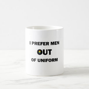 Caneca Mágica Eu Prefiro Homens Fora Do Uniforme