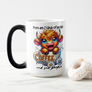 Caneca Mágica Existem 2 Tipos de Pessoas Pessoas de Café e Trist