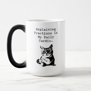 Caneca Mágica Explicando Frações Cardio Diário Matemática Divert