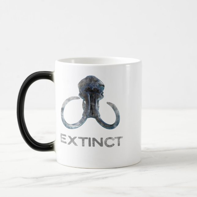 Caneca Mágica Extinct Wooly Mammoth Fossil Head Versão 1 (Esquerda)