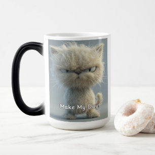 Caneca Mágica Faça o meu dia - Gato sarcástico