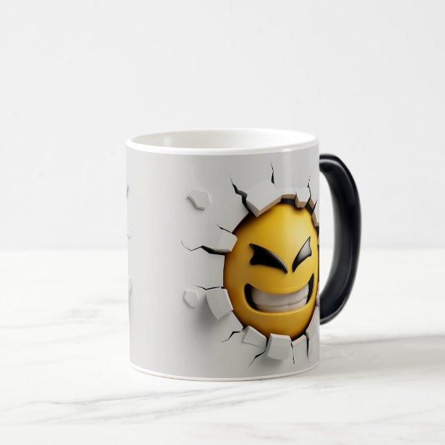 Caneca Mágica Face Emoticon Break Through (Frente Esquerda)