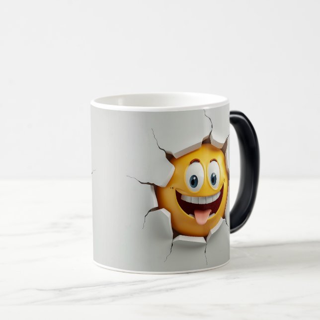 Caneca Mágica Face Emoticon Break Through (Frente Esquerda)