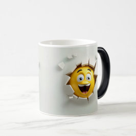 Caneca Mágica Face Emoticon Break Through