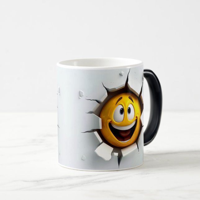 Caneca Mágica Face Emoticon Break Through (Frente Esquerda)
