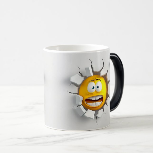 Caneca Mágica Face Emoticon Break Through (Frente Esquerda)