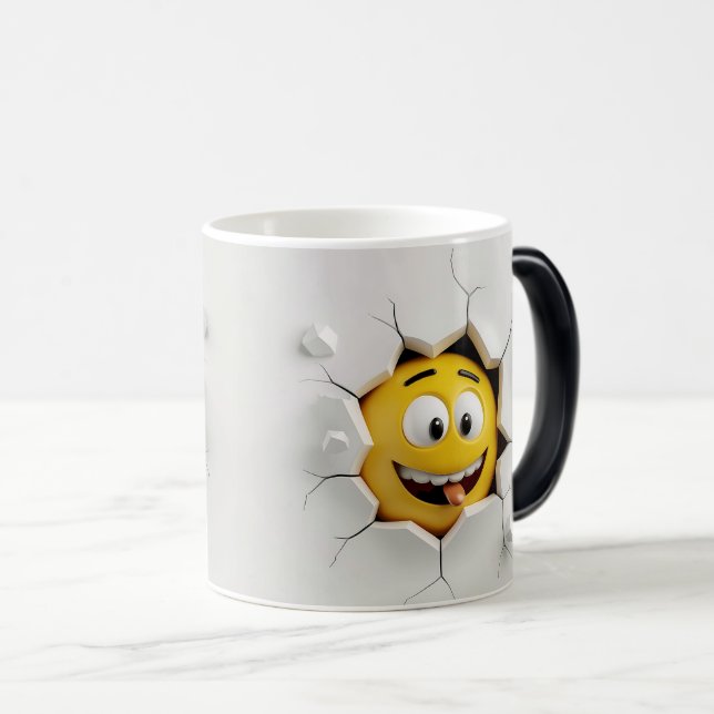 Caneca Mágica Face Emoticon Break Through (Frente Esquerda)
