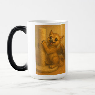 Caneca Mágica Fantasia poste de garganta de garganta de olhos gr