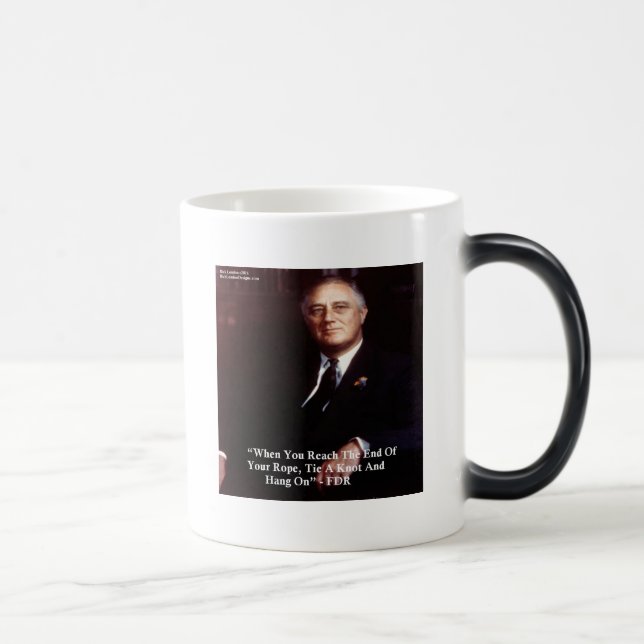 Caneca Mágica FDR & Segure na Corda Citação (Direita)