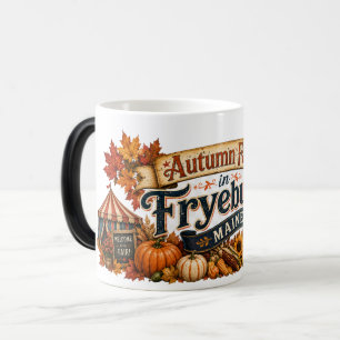 Caneca Mágica Feira de Outono em Fryeburg Maine Cor