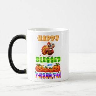 Caneca Mágica Feliz, Abençoado E Grato