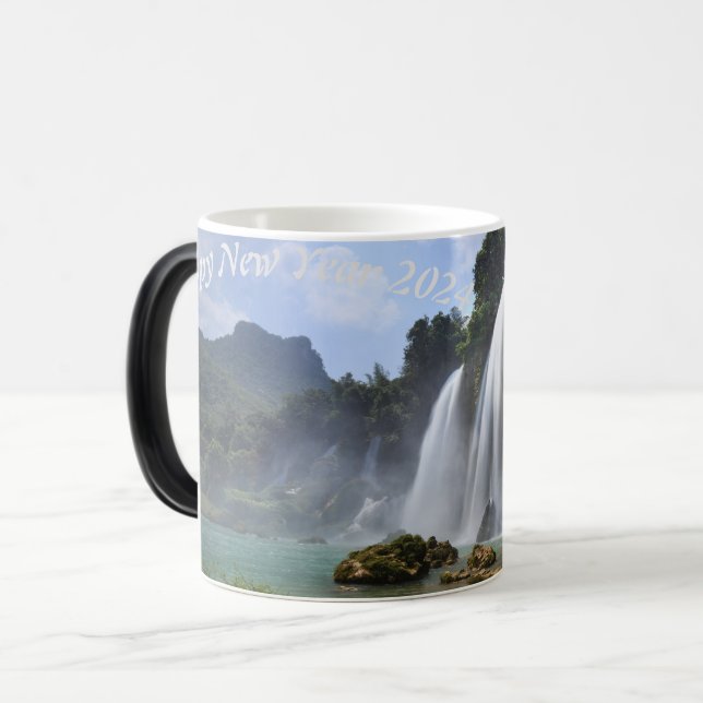 Caneca Mágica Feliz ano novo (Frente Esquerda)