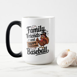 Caneca Mágica Feliz Dia de Ação de Graças Folhas de outono