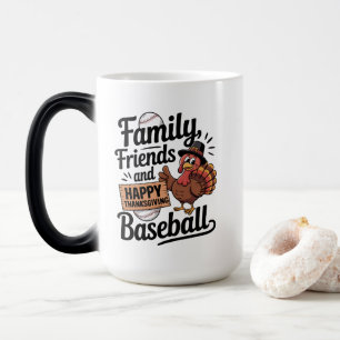 Caneca Mágica Feliz Dia de Ação de Graças Folhas de outono