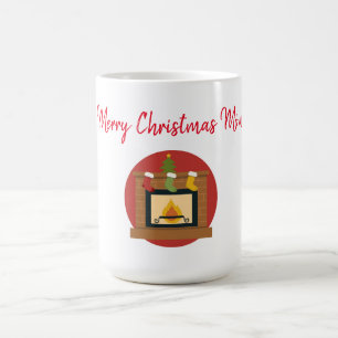 Caneca Mágica Feliz Lareira de Natal