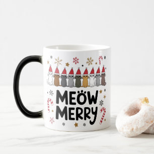 Caneca Mágica Feliz Meowy Catmas Mug