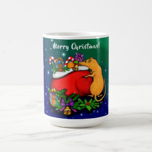 Caneca Mágica Feliz Natal com Rat Prince