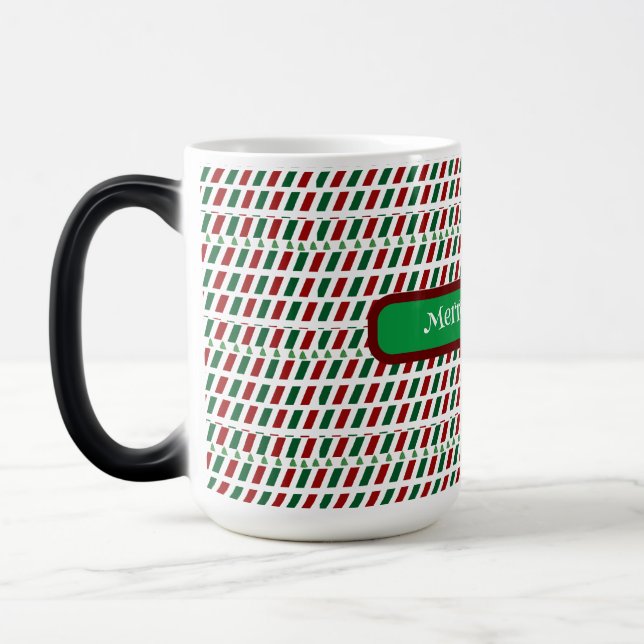 Caneca Mágica Feliz Natal Elegante e moderno personalização (Esquerda)