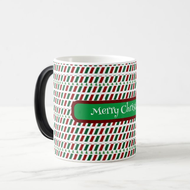 Caneca Mágica Feliz Natal Elegante e moderno personalização (Frente Esquerda)