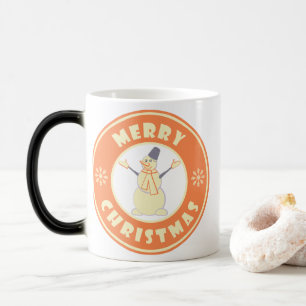 Caneca Mágica Feliz Natal Feliz Snowman famoso estilo de café