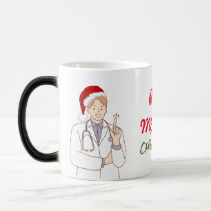 Caneca Mágica Feliz Natal Férias de Apreciação ao Doutor Design