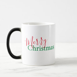 Caneca Mágica Feriado Vermelho e Verde Personalizado, Natal