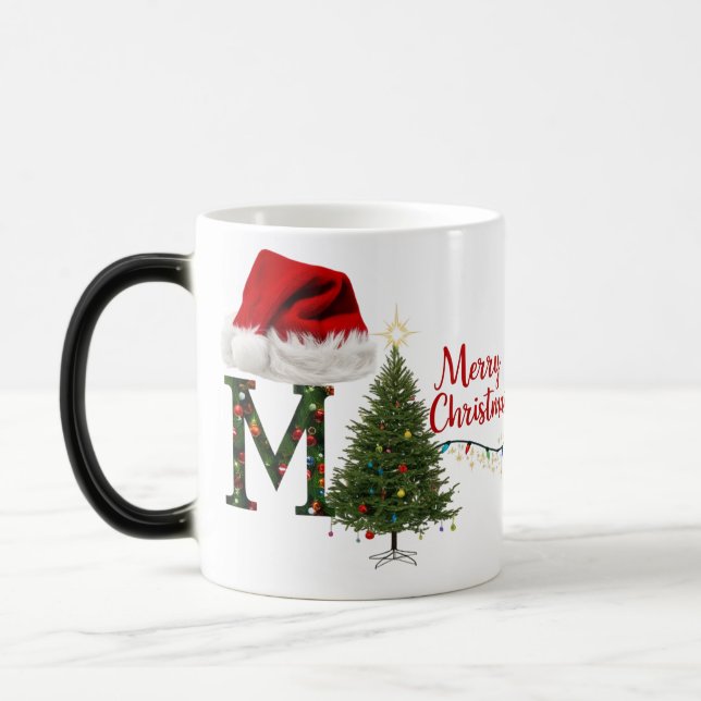 Caneca Mágica Festivo Cor de Natal Feliz Morphing (Esquerda)