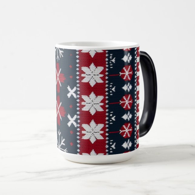 Caneca Mágica Festivo Estilo Nórdico Café Mug (Frente Esquerda)
