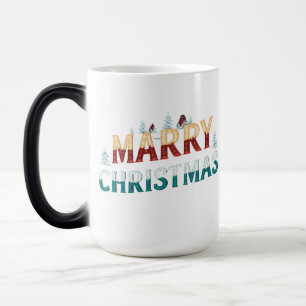 Caneca Mágica Festivo Morphing Mug 15 oz - "Feliz Natal"