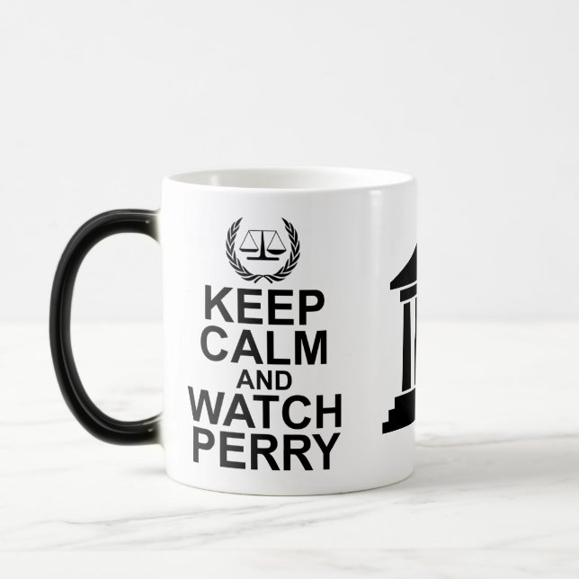 Caneca Mágica Fique calmo e assista o Humor Legal Perry (Esquerda)