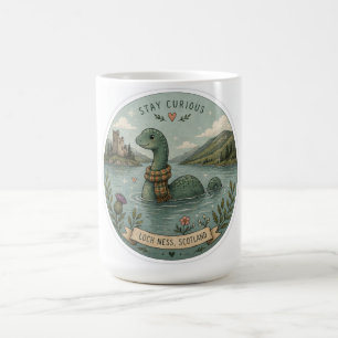 Caneca Mágica Fique Curioso Aconchegante Críptido Nessie Monstro