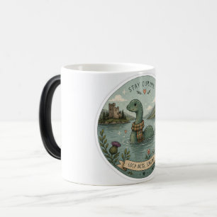 Caneca Mágica Fique Curioso Aconchegante Críptido Nessie Monstro