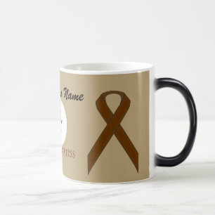 Caneca Mágica Fita Padrão Marrom Tmpl por Kenneth Yoncich