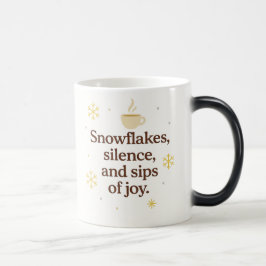 Caneca Mágica Flocos de Neve, Silêncio e Golpes de Alegria | Inv