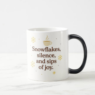 Caneca Mágica Flocos de Neve, Silêncio e Golpes de Alegria | Inv