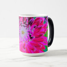 Flor de Dália Rosa-Rosa-Vermelha-Crimson